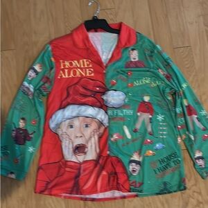Home Alone Graphic Pajamas Men’s Size XLarge and Women’s Size Large both sets